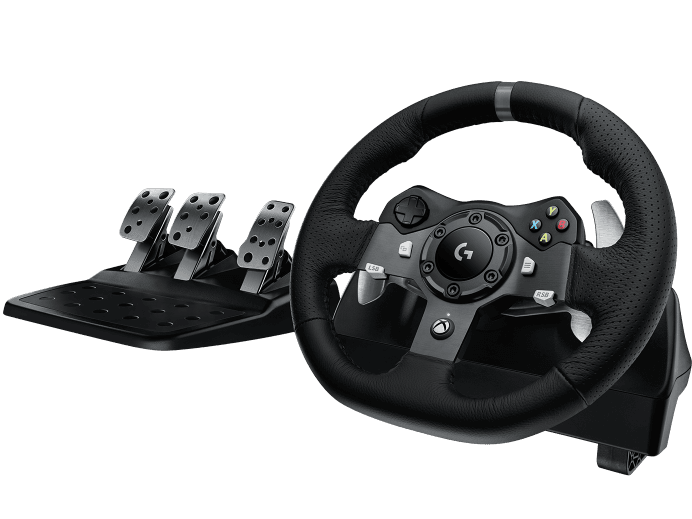 Logitech G29 2.3Nm Racing System Wheel & Pedals, dual-motor force feedback, Stainless Steel Paddle Shifters, Hand Stitched Leather Wheel, Adjustable Floor Pedals Accelerate | 941-000113 image