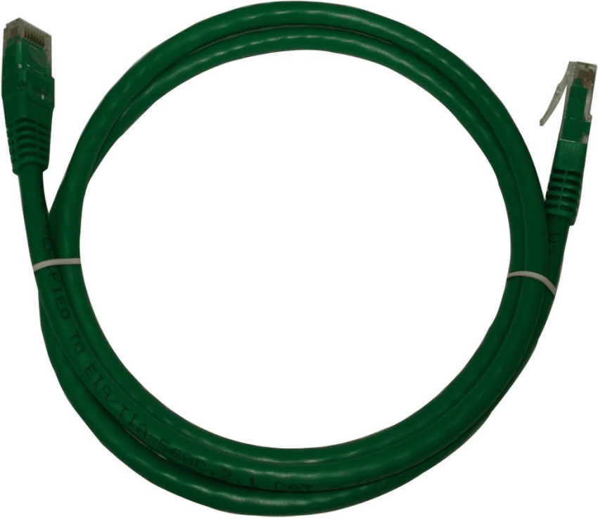 D-Link CAT6 UTP 24 AWG PVC Round Patch Cord, 4 Unshielded Twisted Pair (UTP) Cable, solid copper, 24 AWG Conductor Size, HD-PE, PVC UL94V-0, 1m Green | NCB-C6UGRNR1-1 image