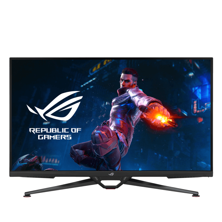 ROG Swift PG38UQ 4K 144Hz gaming monitor ??? 38-inch 4K UHD (3840 x 2160), 144Hz, 1ms, Fast IPS, G-Sync compatible, FreeSync Premium Pro, DisplayHDR??? 600, 98% DCI-P3, DisplayWidget Center, HDMI 2.1 image