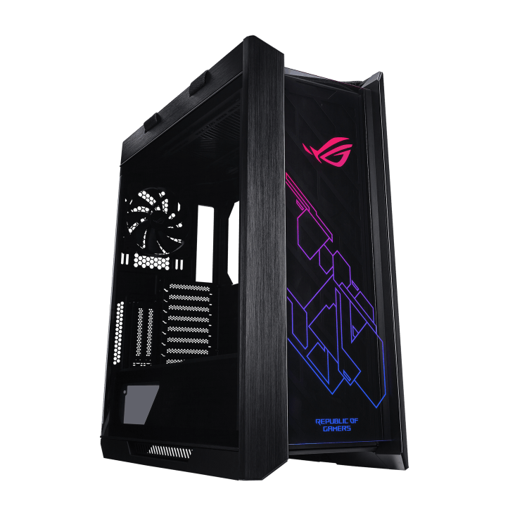 ASUS ROG Strix Helios Gx601 ROG Strix Helios RGB ATX/EATX mid-tower Gaming Case, Aluminum frame, GPU braces, 420mm radiator support and Aura Sync, Black | 90DC0020-B39000 image