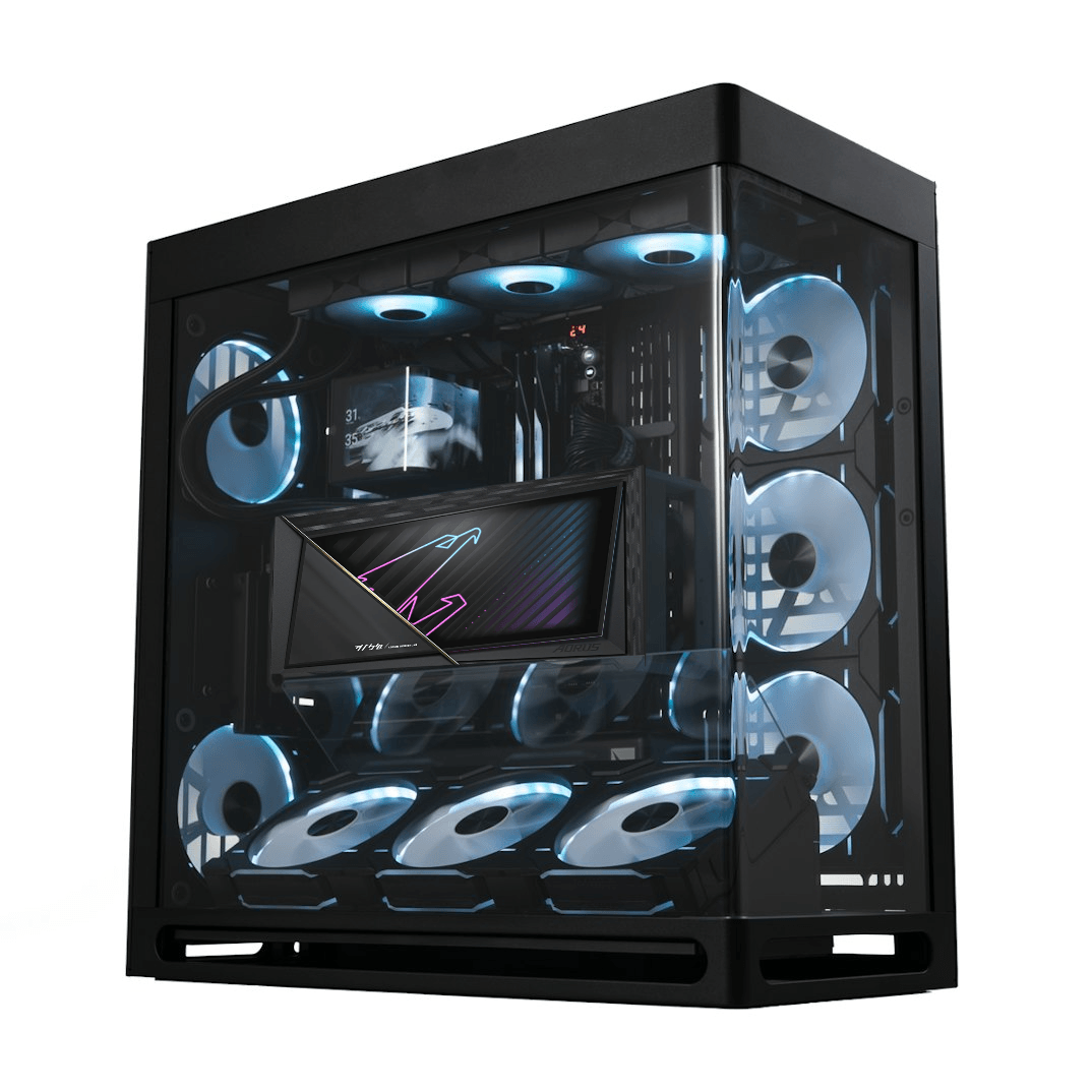 XTREME WATERFORCE 32G Gaming PC, AMD Ryzen 9 9900X3D 12 Cores, 24 Threads, GeForce RTX 5090 Waterforce 32GB GDDR7, 64GB (2x32GB) 6000MHz, 8TB NVMe SSD, AIO LCD Liquid Cooler, 1300W image