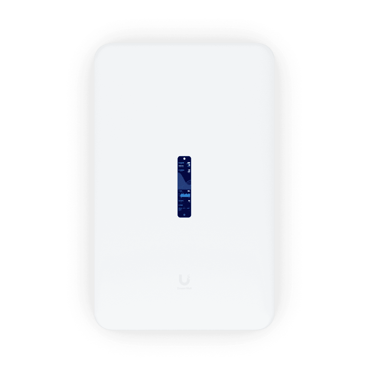 Ubiquiti Networks Dream Wall UniFi Cloud Gateway, 4.7" Touchscreen, ARM Cortex-A57, 4GB RAM, 16GB Storage, Up to 2.7 Gb/s Throughput, WiFi6, Dual-Band, Wall Mount, 300+ Clients, White | UDW image
