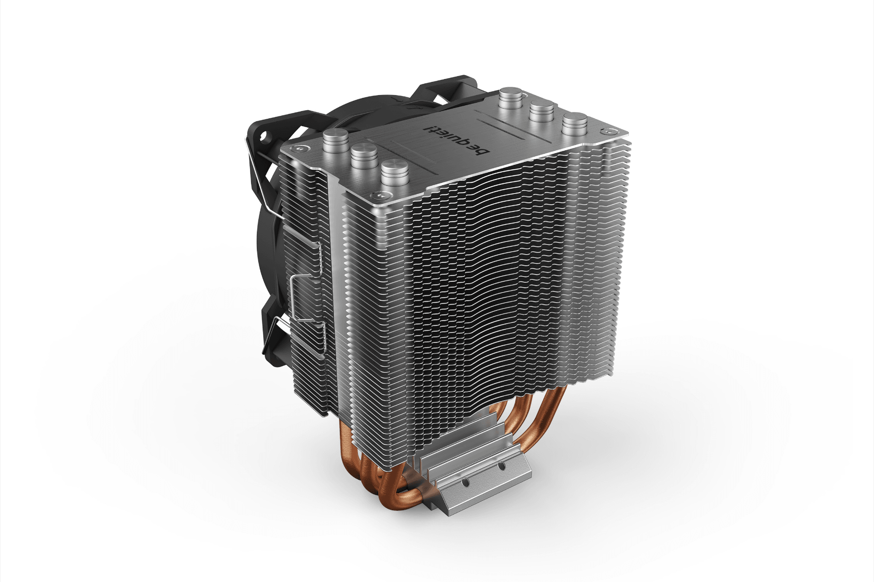 Be Quiet! Pure Rock Slim 2 CPU Cooler, Pure Wings 2 92mm PWM Fan, 2000 RPM Fan Speed, 34.9 CFM Fan Airflow, Aluminum / Copper Base Material, 4-Pole Fan Motor Technology, Black | BK030 image