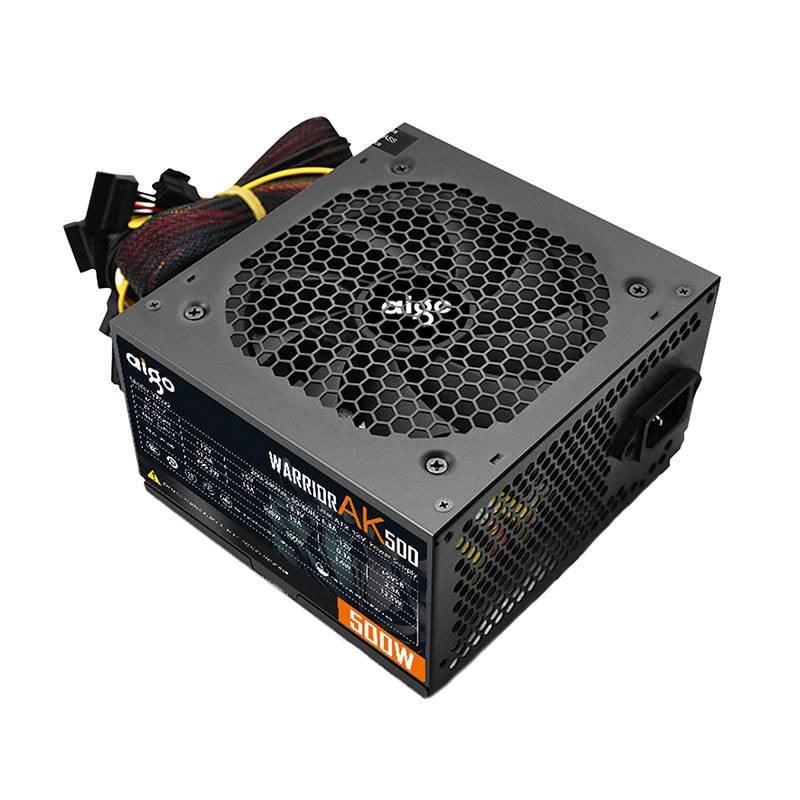 Aigo AK500 PFC max 500W Watt PC Gaming Power Supply unit Quiet 120mm Fan 24pin 12V ATX PSU Desktop computer Power Supply for gaming pc, |6926170086542 image