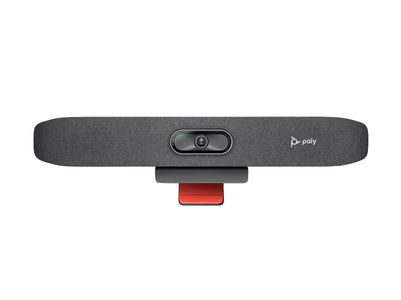 HP Poly Studio R30 USB Video Bar With Poly DirectorAI Smart camera, 8 MP Camera 5x (without tracking); 4x (with auto tracking),  USB Type-C, 2x USB 2.0, Bluetooth 4.2, WiFi | 842D2AA#ABU image