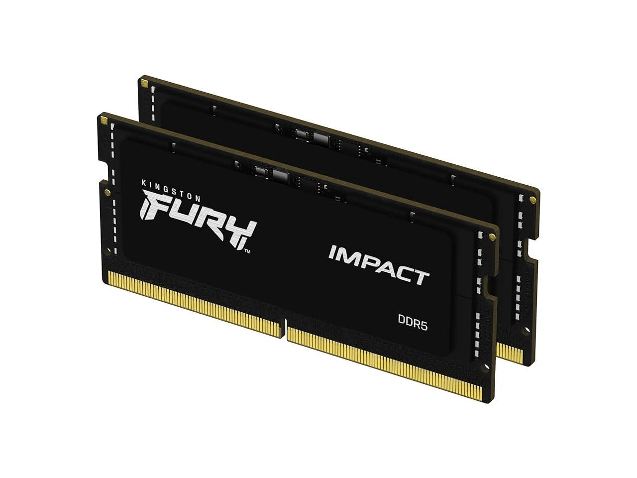 Kingston FURY Impact 32GB (2 x 16GB) 262-Pin DDR5 SO-DIMM DDR5 5600 (PC5 44800) Laptop Memory | KF556S40IBK2-32 image