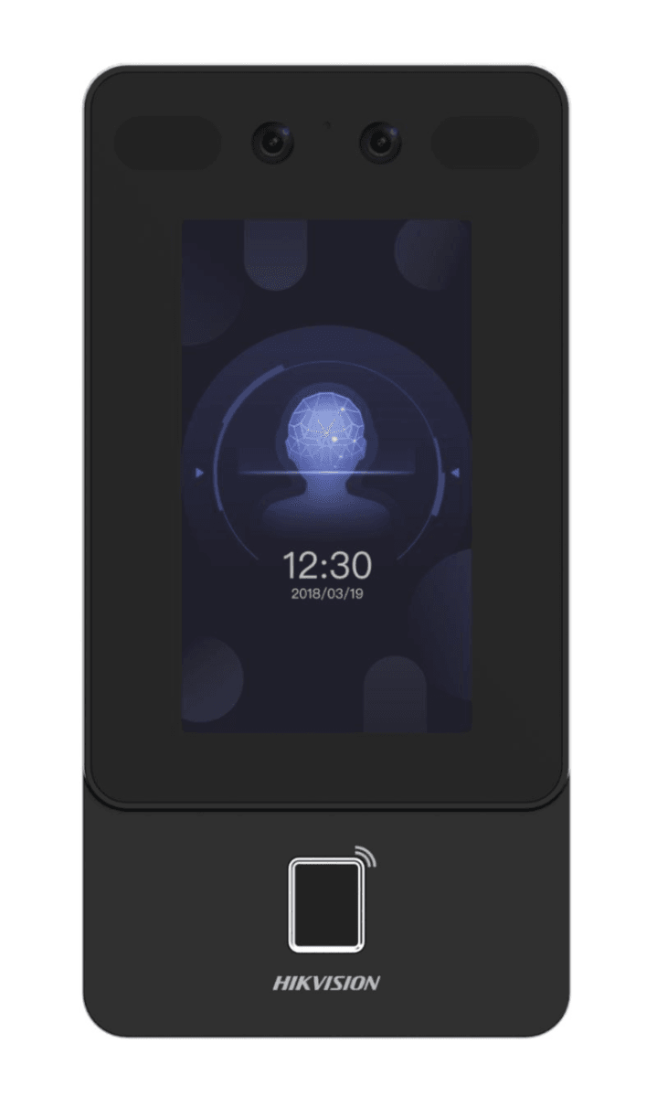 Hikvision DS-K1T342MFWX Face Access Terminal, 4.3'' LCD display, 2 MP wide-angle lens, Mifare card reading module, face recognition distance from 0.3 m to 1.5 m  image