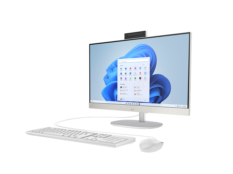 HP 23.8 inch All-in-One 24-cr0032l PC, Core i5 13th 1334U, 8GB DDR4 RAM, 512GB SSD, FHD, Shell White | B6NU0PA#UUF image