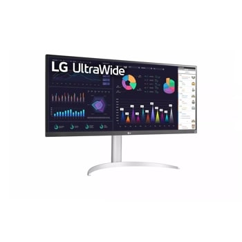 LG 34WQ650 34??? UltraWide FHD IPS Monitor, 100Hz Refresh Rate, 5ms Gtg Response Time, 16.7M Color Depth, 21:9 Aspect Ratio, VESA Display HDR 400, AMD FreeSync, Anti-Glare, White | 34WQ650-W image