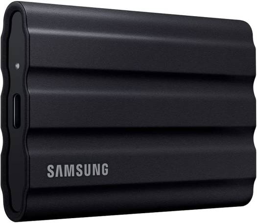 Samsung T7 Shield 4TB Portable External SSD, USB 3.2 Gen2 Interface (10 Gbps), Read/Write Speeds Up to 1050/1000 MB/s, AES 256-bit Encryption, Rugged, IP65 Dust & Water Resistant, Black | MU-PE4T0S/WW image