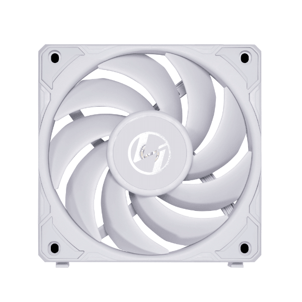 Lian-Li UNI Fan P28 Case Fan, LCP+PBT+PC+Aluminum Materials, 120mm Fan Size, 2600 RPM Fan Speed, 92 CFM Airflow, Fluid Dynamic Bearing, Pack of 3, White | P28120-3W image