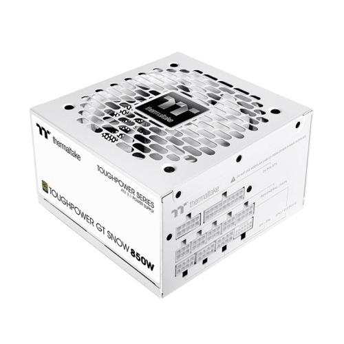 Thermaltake TOUGHPOWER GT Snow 850W Fully Modular Power Supply (PSU), 80 PLUS Gold, ATX 3.1 & PCIe 5.0 Ready, 12V-2x6 Connector | PS-TPT-0850FNFAGK-W image