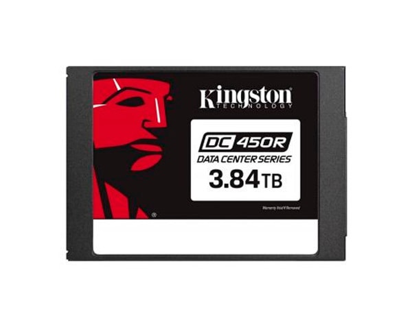 Kingston DC450R 3.84 TB SATA 6 Gb/s 2.5" Enterprise SSD, Up to 560MB/s Read, For Read-Centric Workloads,  3D TLC NAND, 2M Hours MTBF, 525MB/s Write Speed,XTS-AES 256-bit Encryption | SEDC450R/3840G image