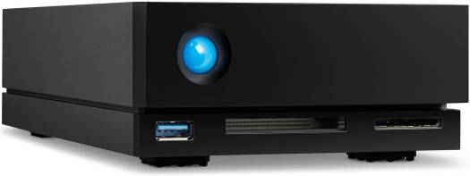 LaCie 1Big Dock 18TB External HDD, 7200 RPM, Up to 280 MB/s Data Transfer Speed, Up to 70W Charging Power, USB / USB 3.0 / Thunderbolt Interface, Windows & Mac Compatible, Black | STHS18000800 image