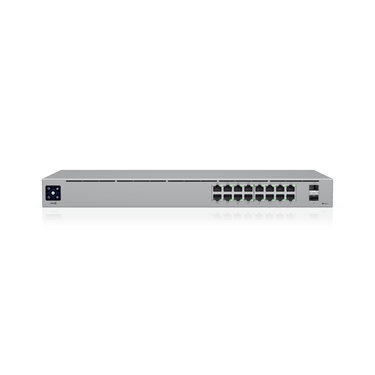 Unifi Standard 16 PoE 16-port, Layer 2 PoE Switch, Silent, Fanless Cooling System, 42W total PoE Availability| USW-16-POE (42W) image