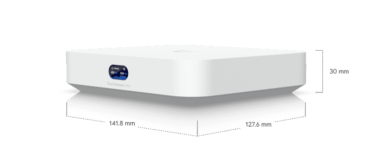Unifi Ultra UCG-Ultra Compact Cloud Gateway, 30+ UniFi device / 300+ client support, 1 Gbps IPS routing, multi-WAN load balancing. image