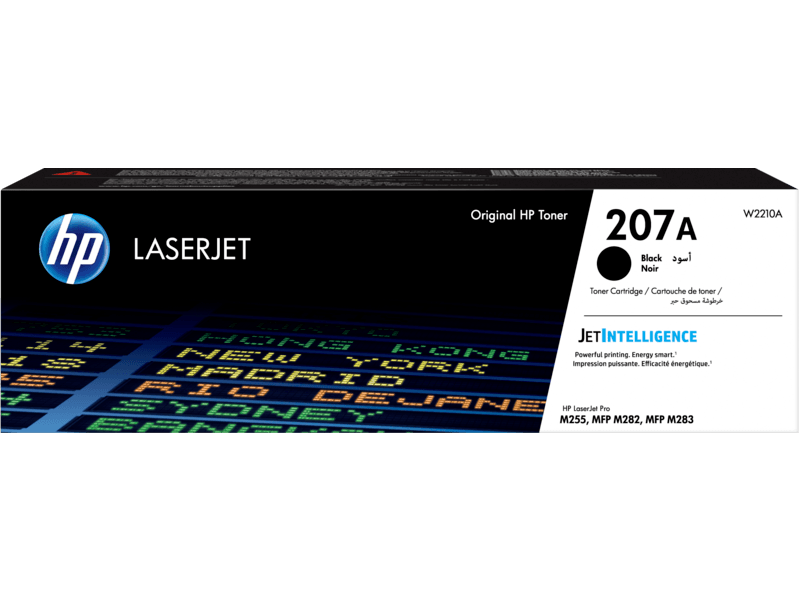 HP 207A Black Original LaserJet Toner Cartridge | W2210A image