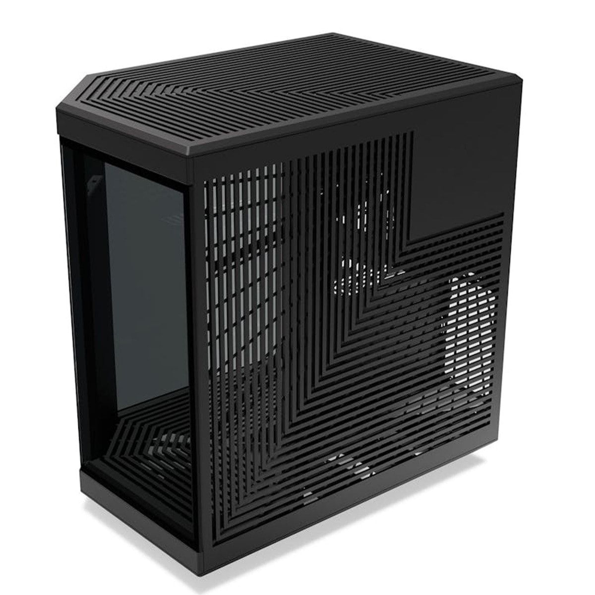 Hyte Y70 Touch Dual Chamber Mid-Tower ATX Case, ITX, mATX, ATX, EATX, PCIE 4.0 x 16 riser cable included, 1x USB-C 3.2 Gen 2, 2x USB-A 3.2 Gen 1, 1x 3.5mm Audio/Mic Combo Jack Black | CS-HYTE-Y70-B-L image