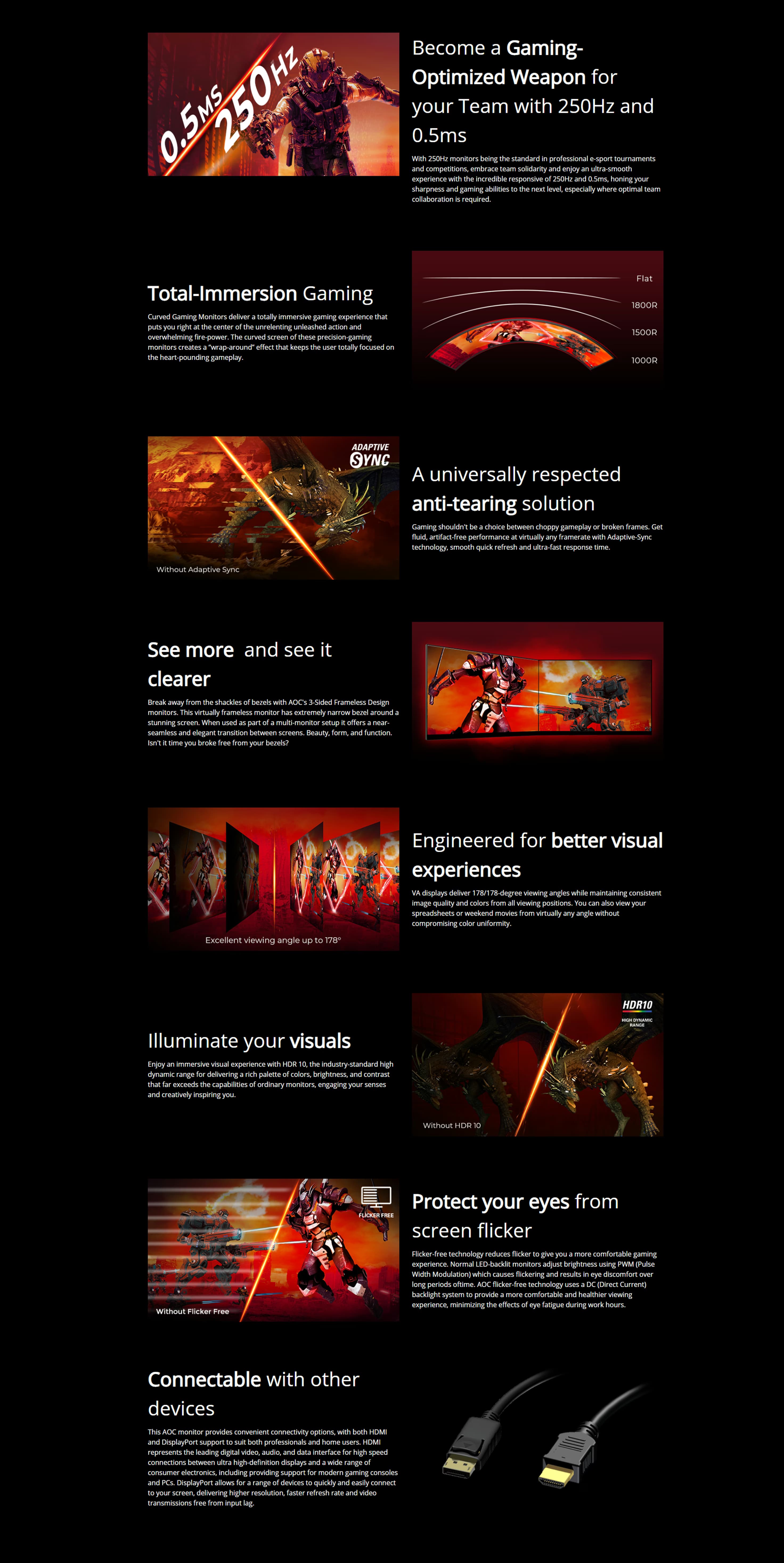 AOC C27G2Z2 27 250Hz Curved Gaming Monitor