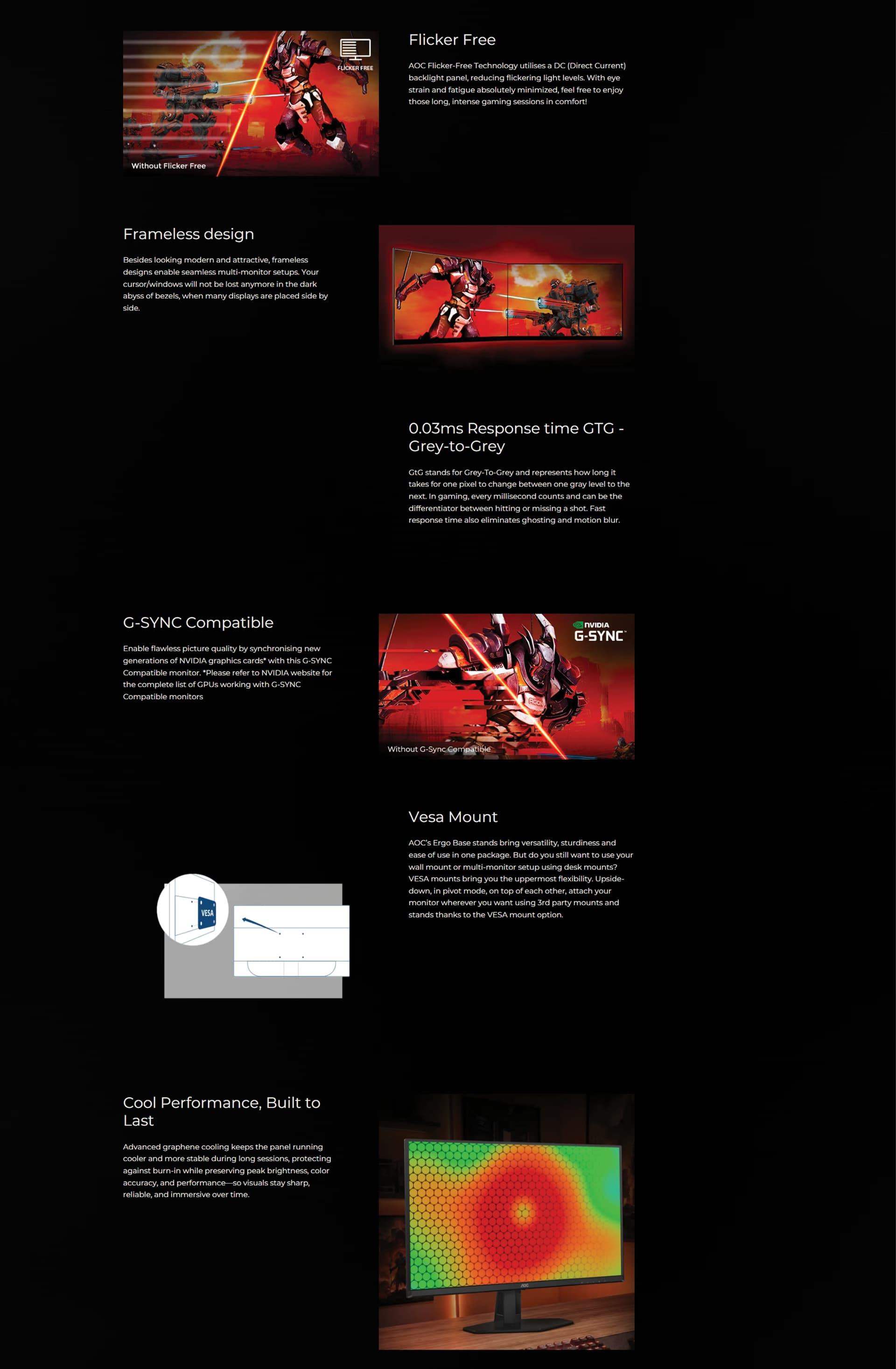 AOC Q27G40ZDF 27 inch 2K QD-OLED gaming monitor in black and red featuring a 240Hz refresh rate.