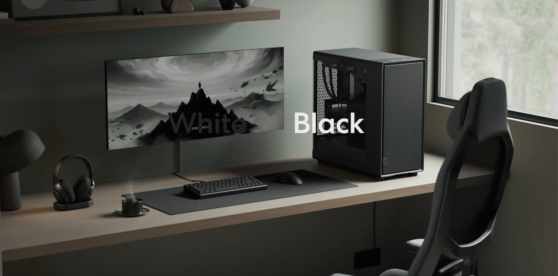 Fractal Design Epoch XL Black TG RGB Light Tint E-ATX Full-Tower Case OVERVIEW IMAGE