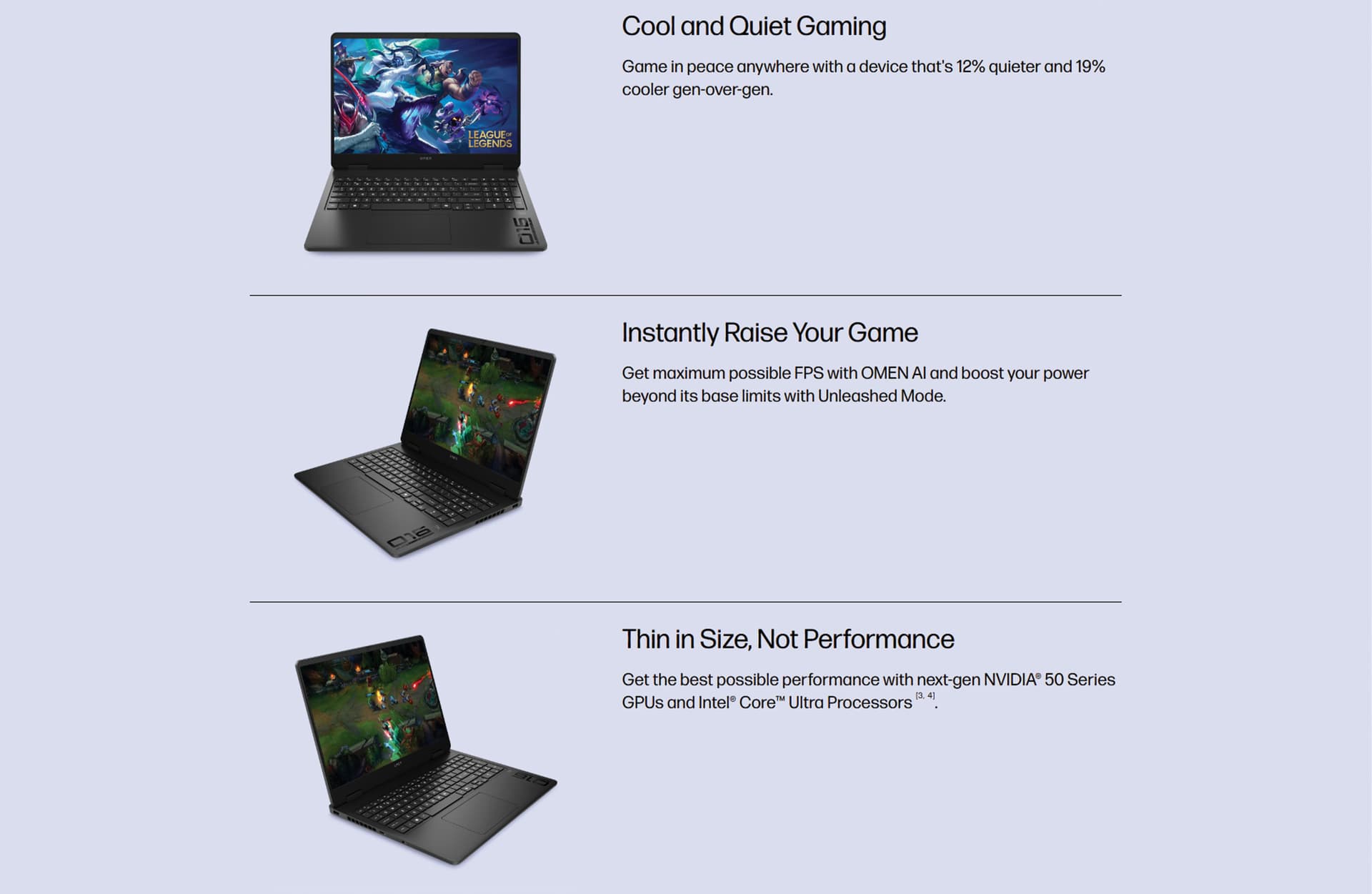 HP OMEN Slim 16 FreeDOS 3.0 RTX 5070 English Keyboard PRODUCT DESCRIPTION IMAGE