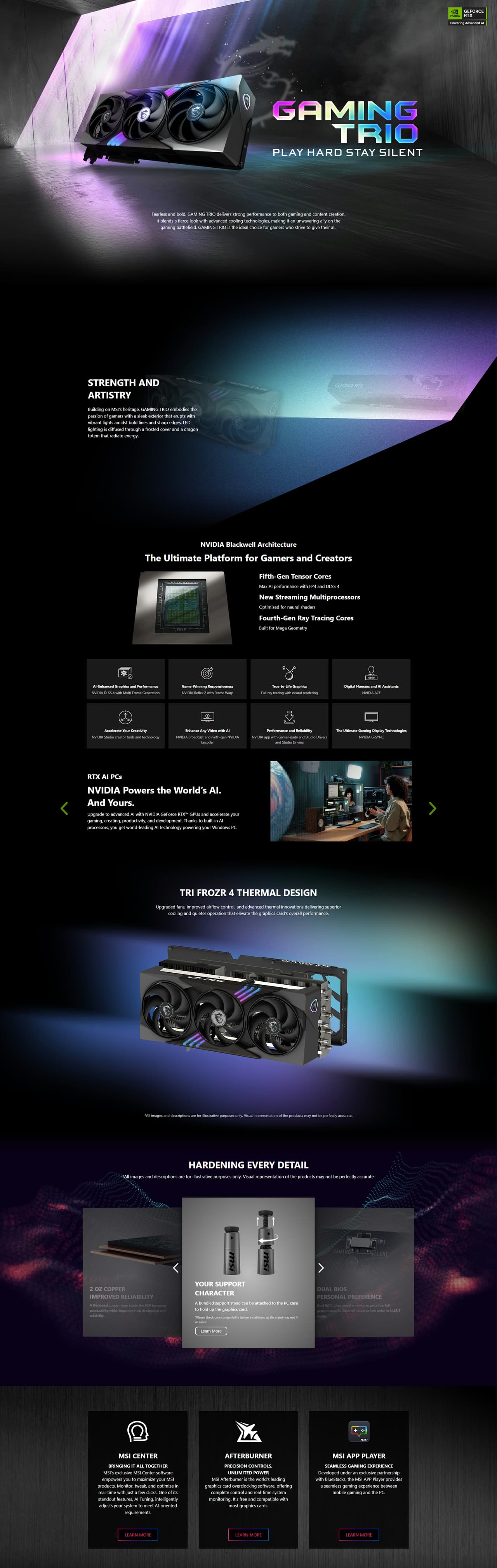 MSI RTX 5090 GAMING TRIO OC 32GB