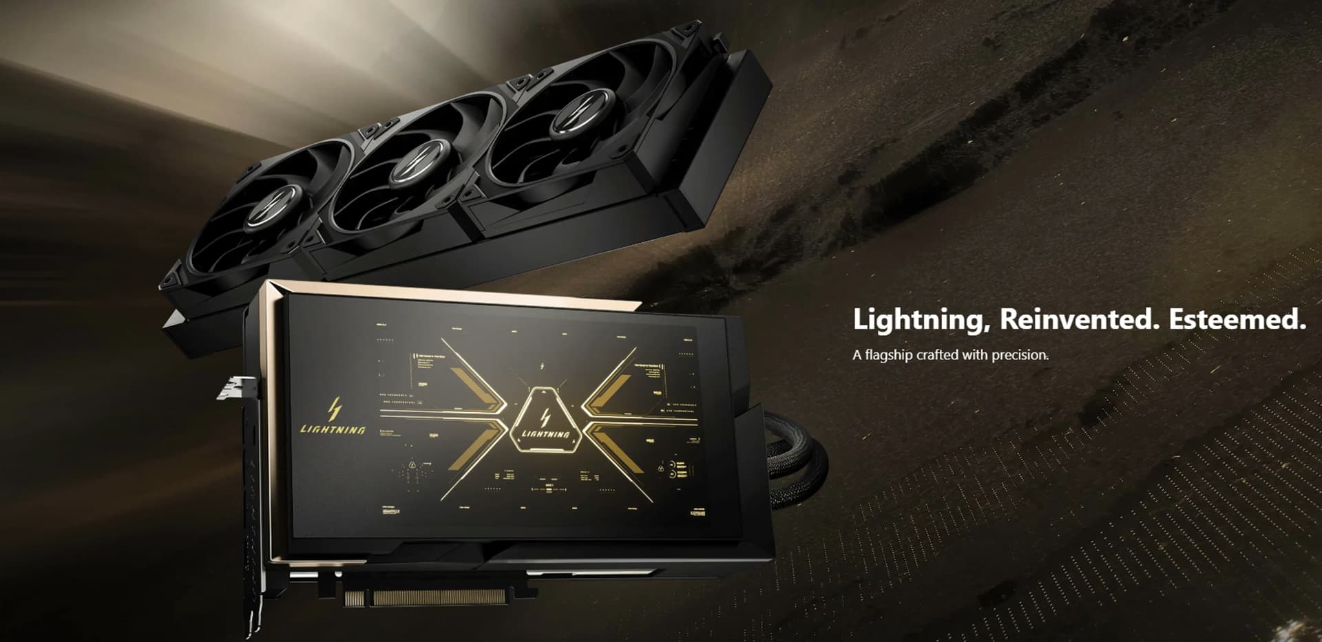 MSI RTX 5090 32G Lightning Z | 1000W Liquid Cooled GPU description image