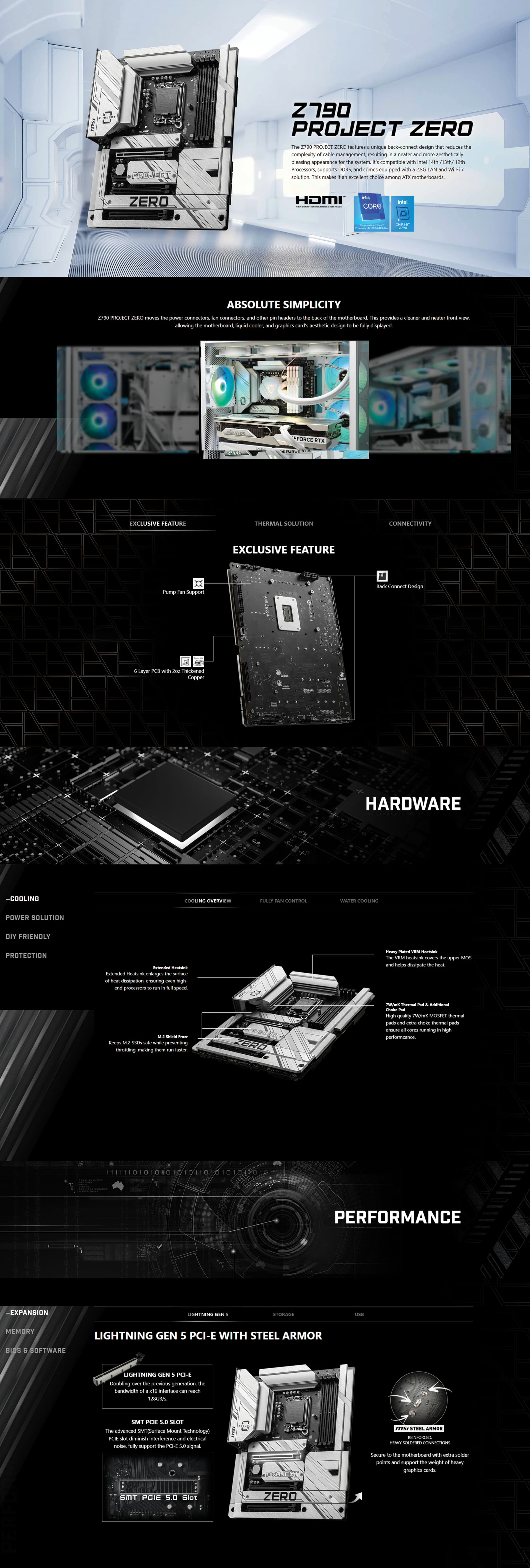 MSIZ790PROJECTZEROLIGHTNINGGEN5BACKCONNECTDESIGNGAMINGMOTHERBOARD9117E230014711377154024824142342275UAE