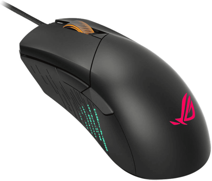 Asus Asus P514 Rog Gladius III Wired Gaming Mouse, 19000 Dpi Optical Sensor, 400 IPS Max Speed, 50G Acceleration, 1000 Hz, Micro Switch, 6 Programmable Buttons, Aura Sync, Black | 90MP0270-BMUA00 - product view 1 of 2