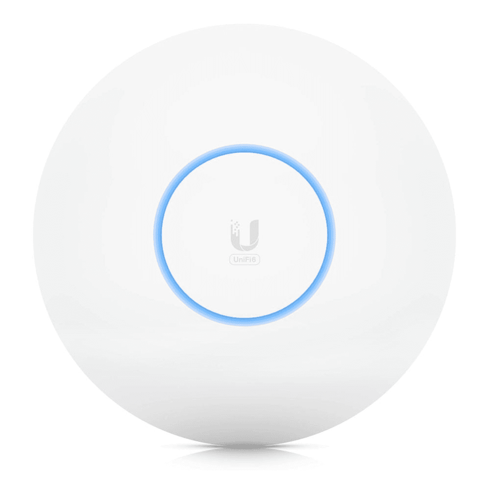 Ubiquiti UniFi 6 Pro Access Point, Dual Band WiFi 6, 300+ Concurrent Client Capacity, 5 GHz (4x4 MIMO), 2.4 GHz (2x2 MIMO) Bands, Guest Traffic Isolation, White | U6-Pro - product view 1 of 3