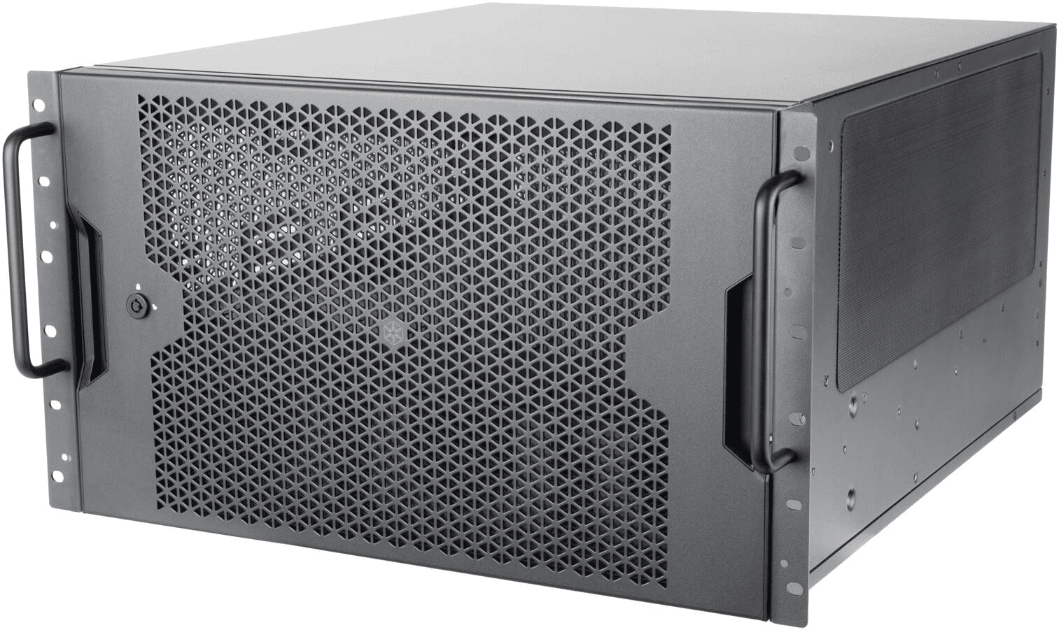 Silverstone SilverStone RM600 6U Rackmount Chassis, Up to SSI-EEB Motherboard Support, 2x Pre-Installed 80mm Fans Included, Up to 360mm Radiator Support, Steel Material, Black | SST-RM600 - product view 1 of 8
