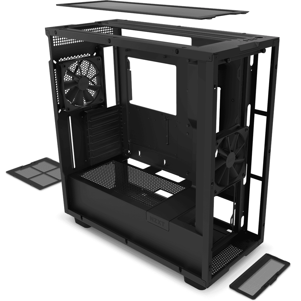 NZXT NZXT H7 V1 ATX Mid Tower Gaming Case - Black | CM-H71BB-01 - product view 1 of 6