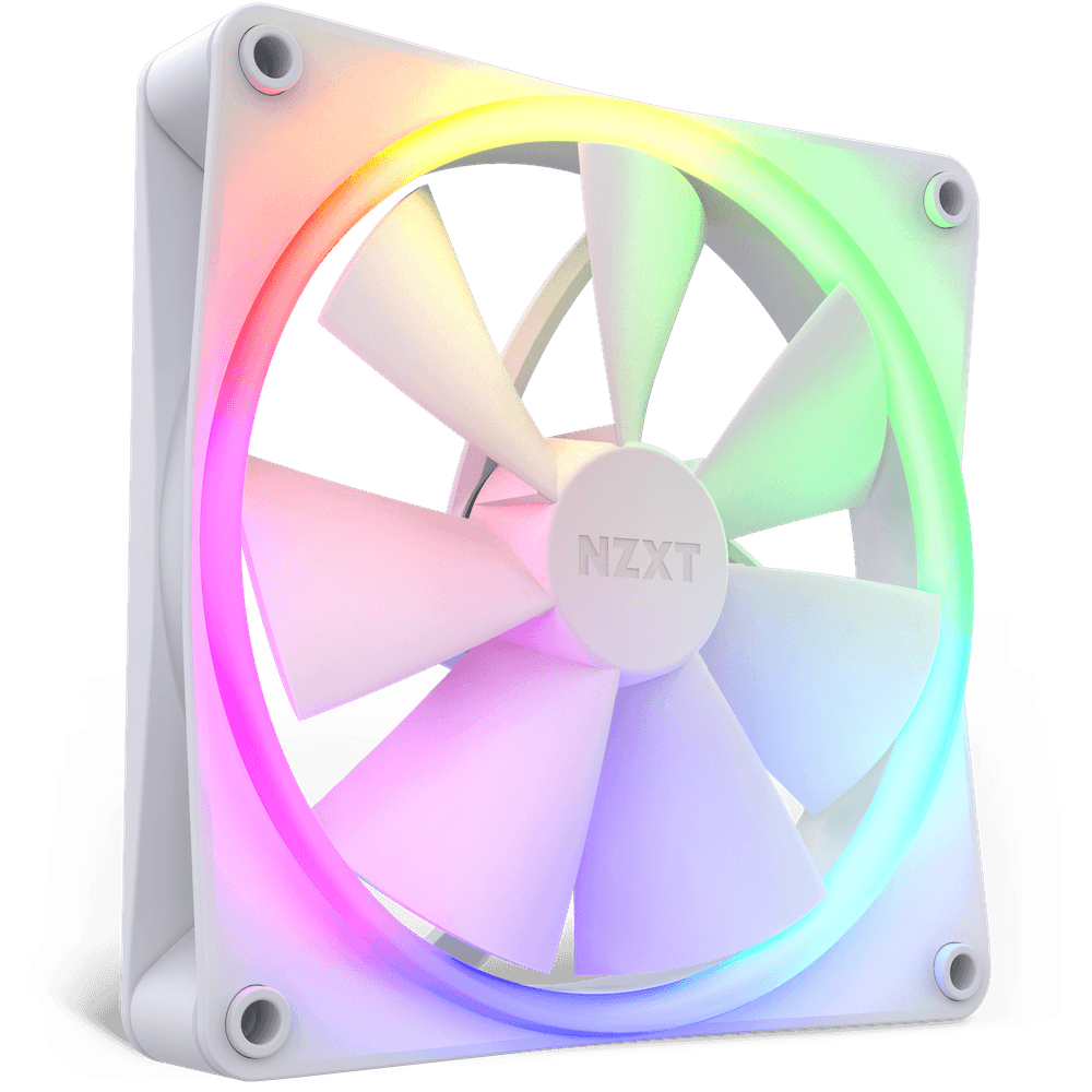 NZXT NZXT F140 RGB 140mm RGB Black Single Fan | RF-R14SF-B1 - product view 2 of 4