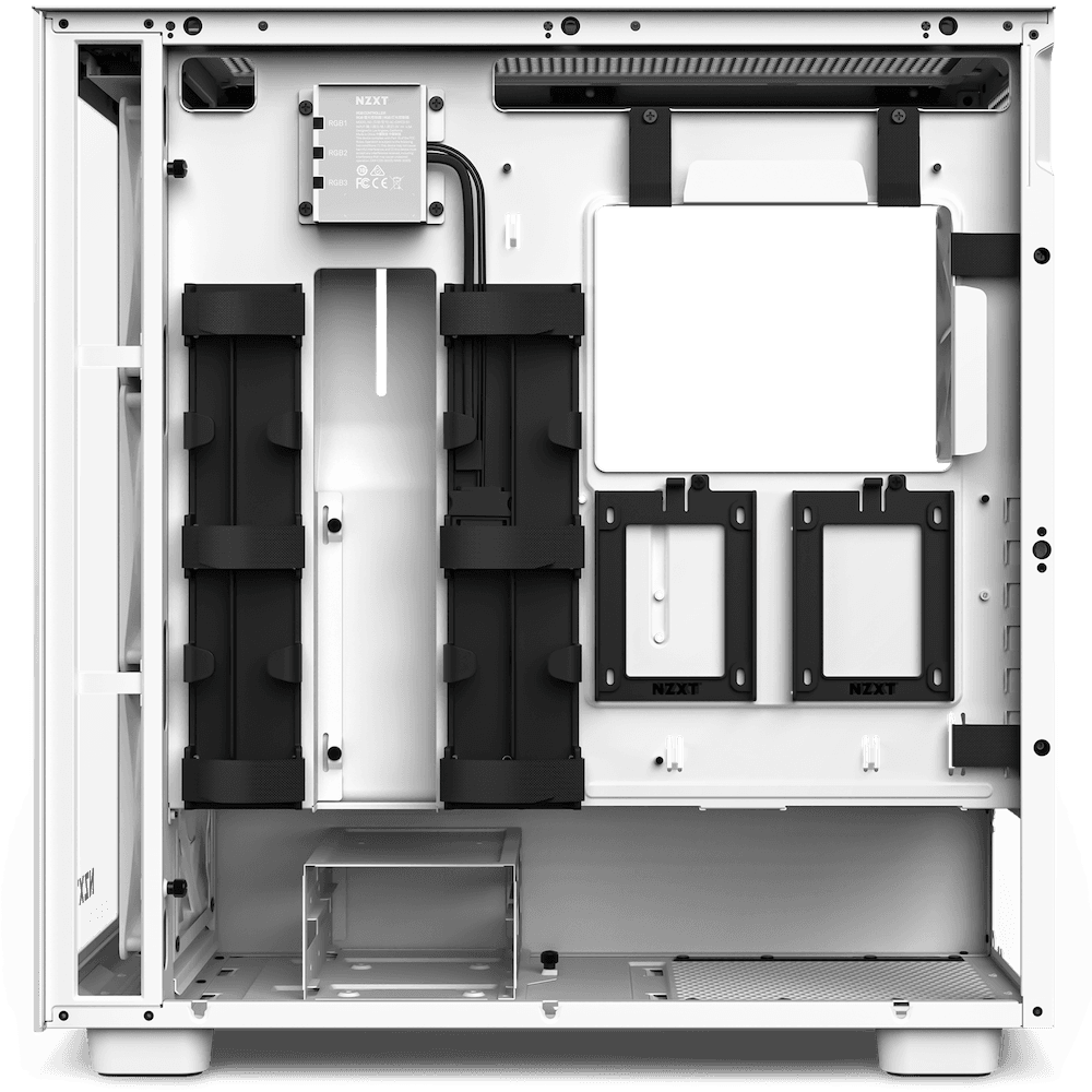 NZXT NZXT H7 Elite - CM-H71EW-02 - ATX Mid Tower PC Gaming Case - Front I/O USB Type-C Port - Quick-Release Tempered Glass Side Panel - White - product view 2 of 6