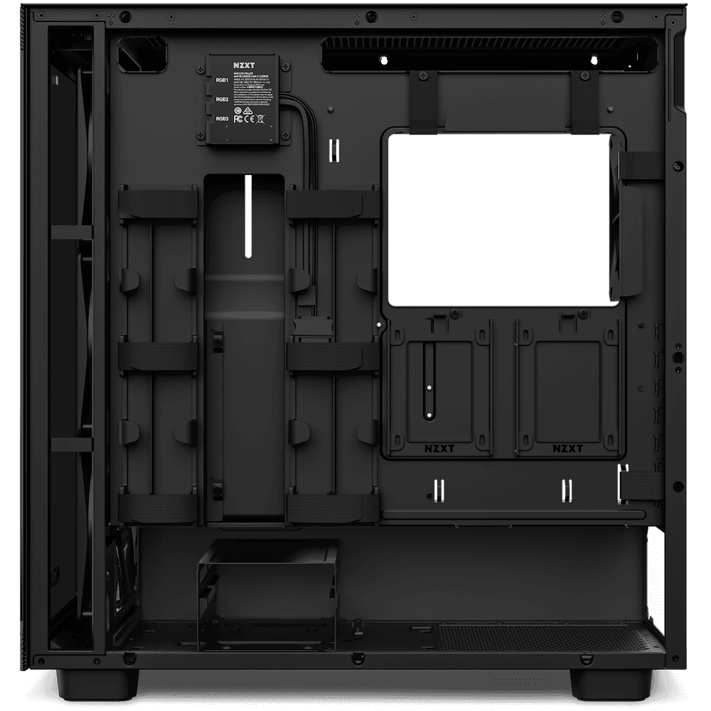 NZXT NZXT H7 ELITE PREMIUM BLACK MID-TOWER GAMING CASE | CM-H71EB-02 - product view 2 of 5