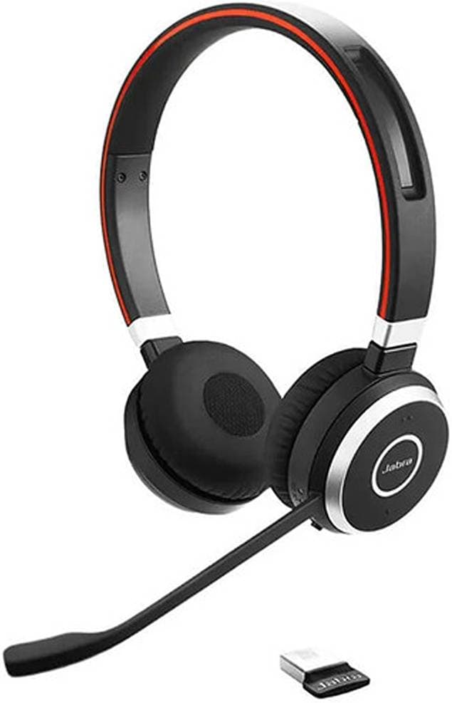 Jabra Jabra EVOLVE 65 SE Stereo Professional Wireless Headset, With Dual Connectivity, For Multi-Tasking, 30m Wireless Range, 12h Battery Life, Noise Cancelling, Integrated Busylight, Black | 6599-839-409 - product view 3 of 6
