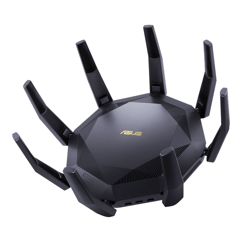 Asus Asus RT-AX89X AX6000 AiMesh Wireless Rrouter, Ethernet, Dual-band (2.4 GHz / 5 GHz), 3G, 4G, Black | 90IG04J1-BM3010 - product view 3 of 6