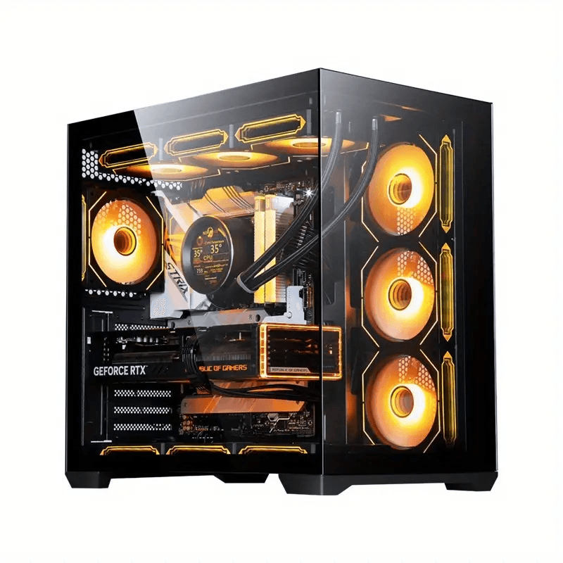 Gaming PC. Core i9-14900K, 32GB DDR5 RAM, 1TB NVMe SSD, RTX 5090 32GB, Z790 DDR5 WiFi 7 Motherboard, 360mm ARGB Liquid Cooler, 1000W PSU, Full Tower Case with 7 Fans