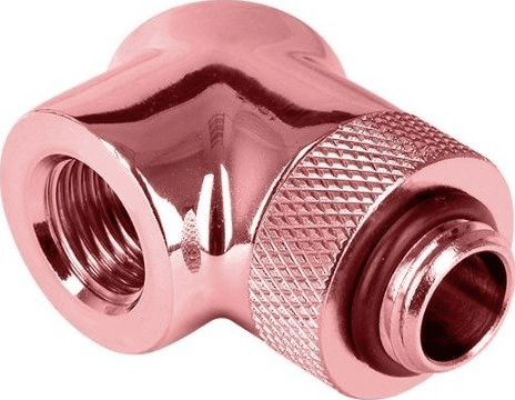 Thermaltake Thermaltake Pacific G1/4 90 Degree Adapter ??? Rose Gold | CL-W269-CU00RG-A - product view 2 of 3