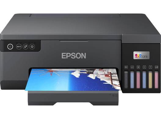 EATON EPSON EcoTank L8050 High Volume 6 Colour A4 Photo Printer, Print 10x15cm Borderless Photos, 5.760 x 1.440 DPI Resolution, 22 ppm Print Speed, Black | C11CK37405 - product view 3 of 3