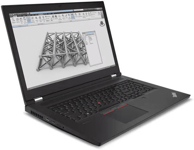 Lenovo Lenovo ThinkPad P17 Gen 2 Mobile Workstation PC, 17.3" UHD IPS Display, Intel Core i9-11950H, 32GB RAM, 1TB SSD, NVIDIA RTX A3000 6GB GDDR6, Backlit Eng-Arabic KB, Win 10 Pro, Black | 20YU000CAD - product view 3 of 8