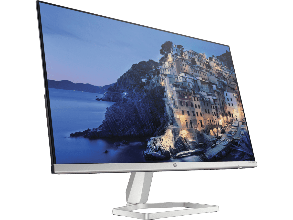 Hp HP M24FD 24" FHD USB-C IPS Monitor, 75 Hz Refresh Rate, 5ms GtG, On Screen Controls, AMD FreeSync, 99% sRGB, USB Type-A 5Gbps / USB Type-C 5Gbps / HDMI / VGA / DP, Silver | 474U1AS#ABV - product view 1 of 8