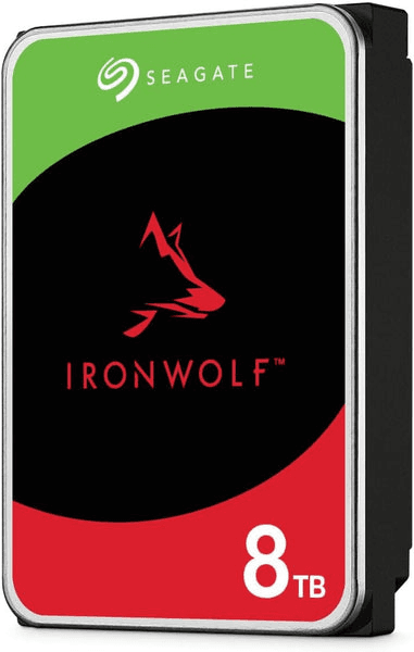 Seagate Seagate IronWolf 8TB NAS 3.5 Inch HDD, SATA 5400 RPM, 256 Cache (MB), Connected-Home, SOHO, & Small-to-Medium Business NAS Environments | ST8000VN002 - product view 3 of 3