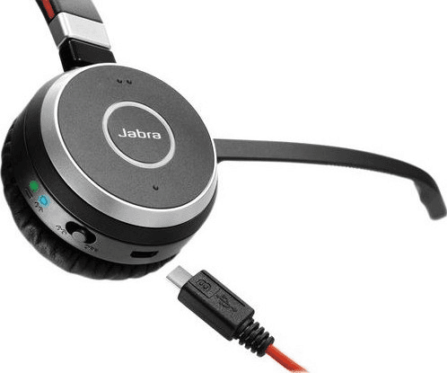 Jabra Jabra Evolve 65 MS Stereo Bluetooth Headset, Dual Connectivity, Bluetooth 3.0, Noise-Cancelling Microphone, Digital Signal Processing (DSP), Black | 6599-823-309 - product view 3 of 5