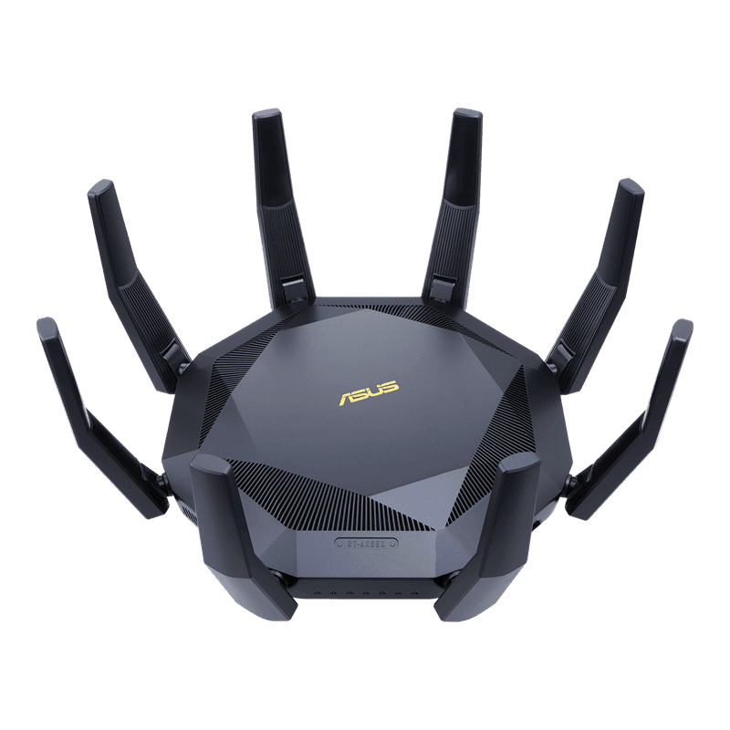 Asus Asus RT-AX89X AX6000 AiMesh Wireless Rrouter, Ethernet, Dual-band (2.4 GHz / 5 GHz), 3G, 4G, Black | 90IG04J1-BM3010 - product view 1 of 6