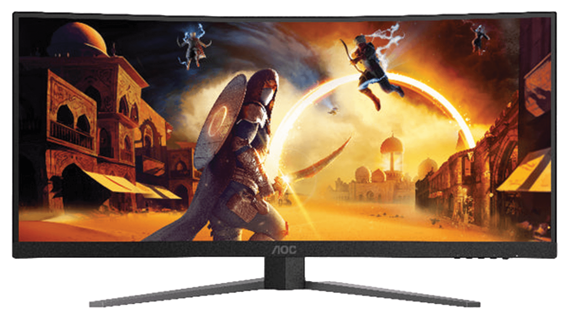 AOC CU34G4H 34-inch Curved Ultrawide Gaming Monitor, 200Hz 2K, 3440×1440 WQHD, 0.3ms MPRT, Fast VA, HDR Ready, 1500R Curvature | CU34G4H – Buy Online