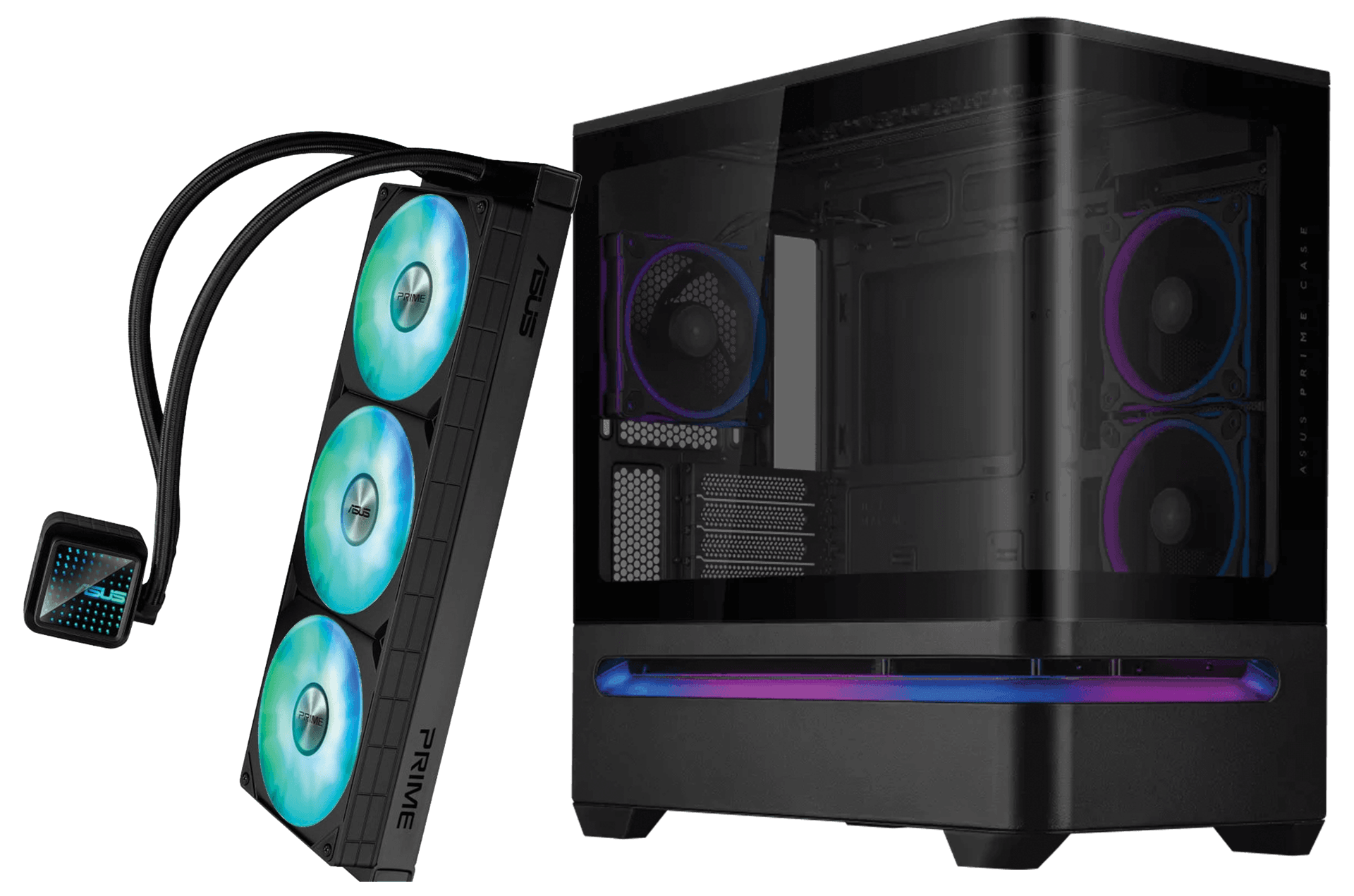 ASUS Prime AP202 ARGB Black mATX Case, ASUS Prime LC 360 ARGB Liquid CPU Cooler, PC Upgrade Bundle – Buy Online