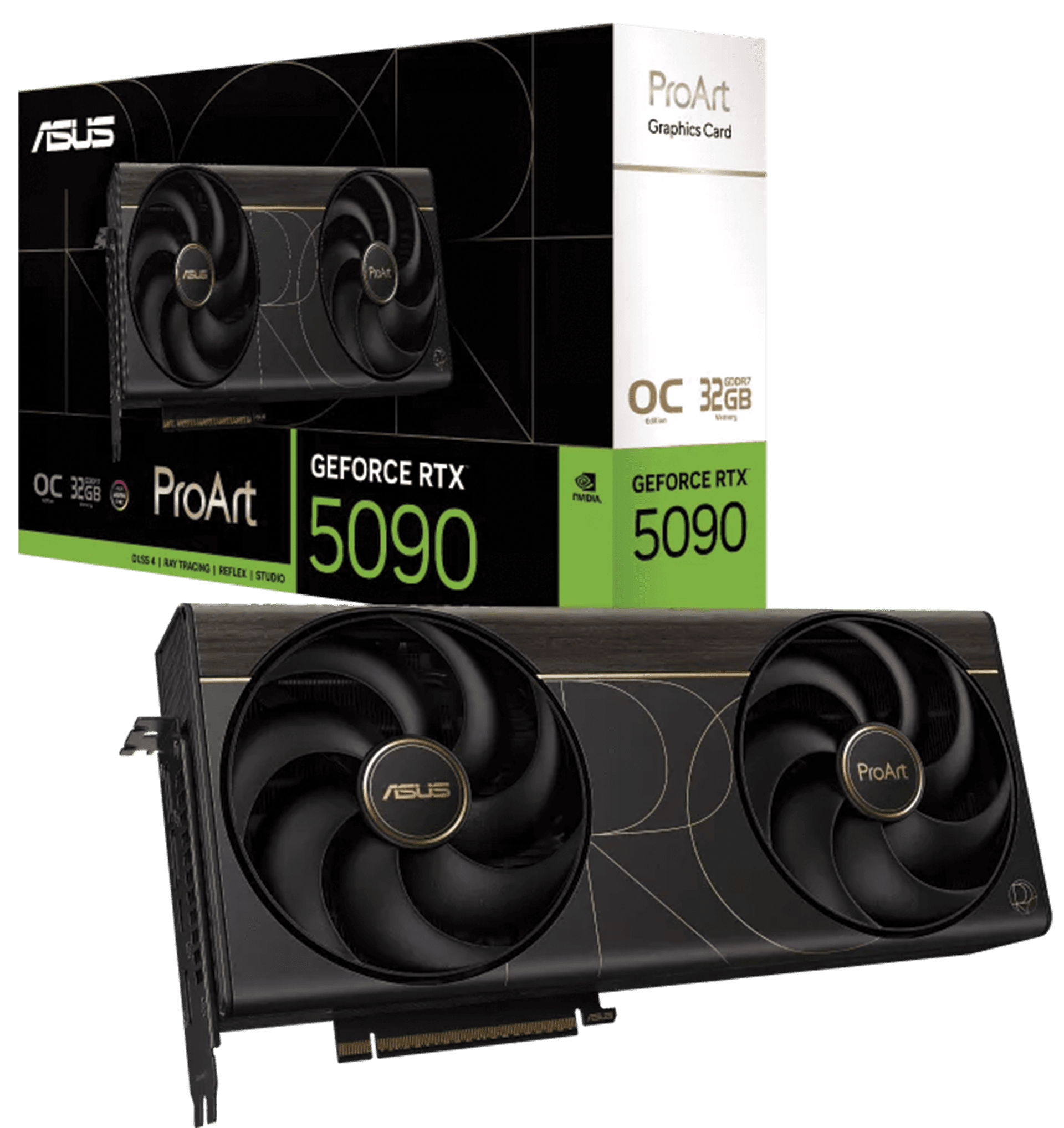 ASUS ProArt GeForce RTX 5090 32GB GDDR7 OC Edition Graphics Card, Dual 115mm Fans, 2.5-Slot SFF-Ready, Liquid Metal Cooling, USB Type-C | 90YV0P00-M0NA00 – Buy Online