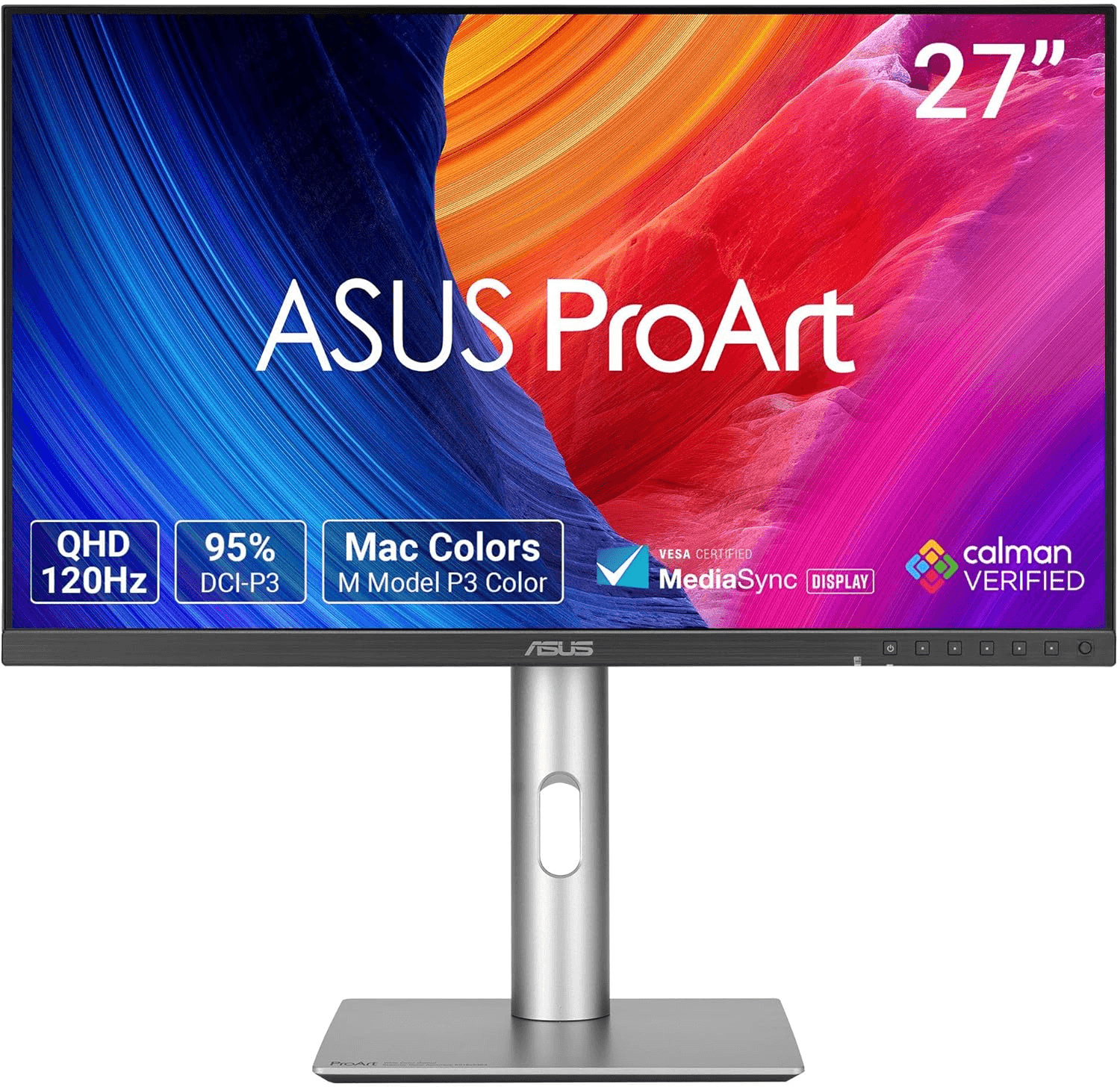 ASUS ProArt PA278QGV 27-Inch Professional Gaming Monitor, 2560x1440 | 120Hz, HDR-10, Light Sync, Ergonomic Stand, VESA | 90LM05L1-B01K71 – Buy Online